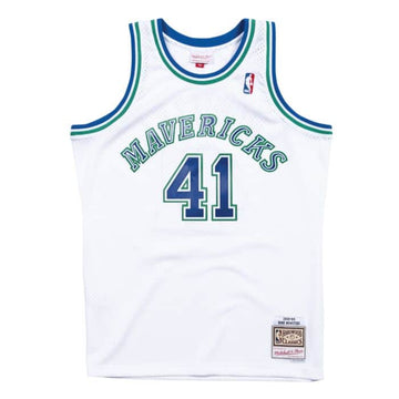 Mitchell & Ness NBA Dallas Mavericks Jersey (Dirk Nowitzki) - White