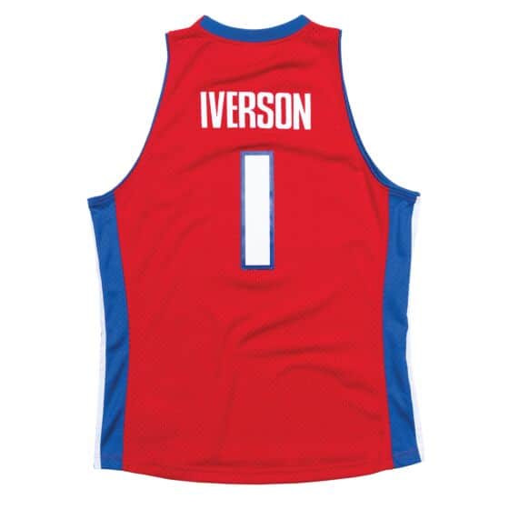 Mitchell & Ness NBA Detroit Pistons Jersey (Allen Iverson) - Red